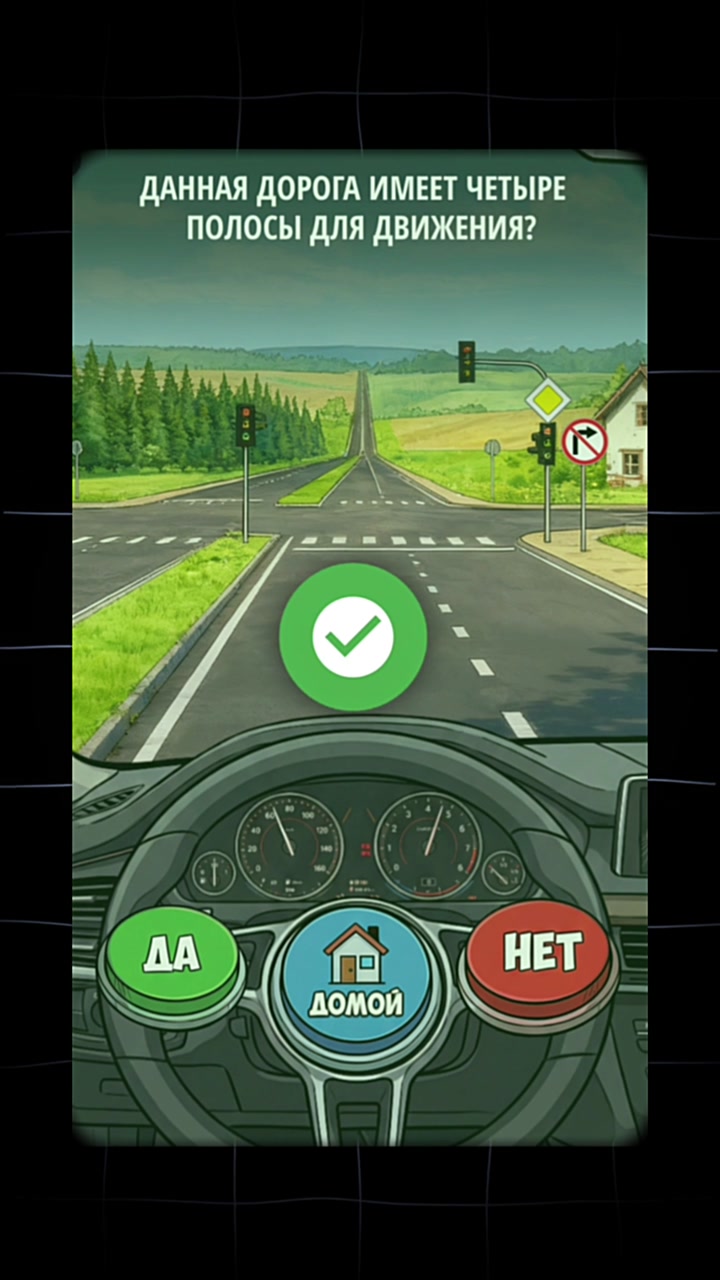 М5 сразу отмечает правильный ответ зелёной галочкой